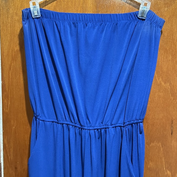 Royal blue detachable straps Jennifer Lopez jumpsuit - Picture 3 of 4